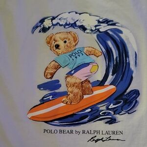 Ralph Lauren Polo Bear Surf Wave Tee